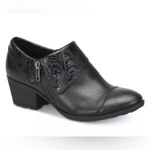 BOC shoes embossed over a faux leather cuff Rosemela black booties women’s 9